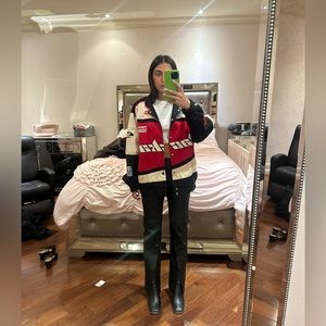 VINTAGE BOMBER VARSITY JACKET race car from store in nyc